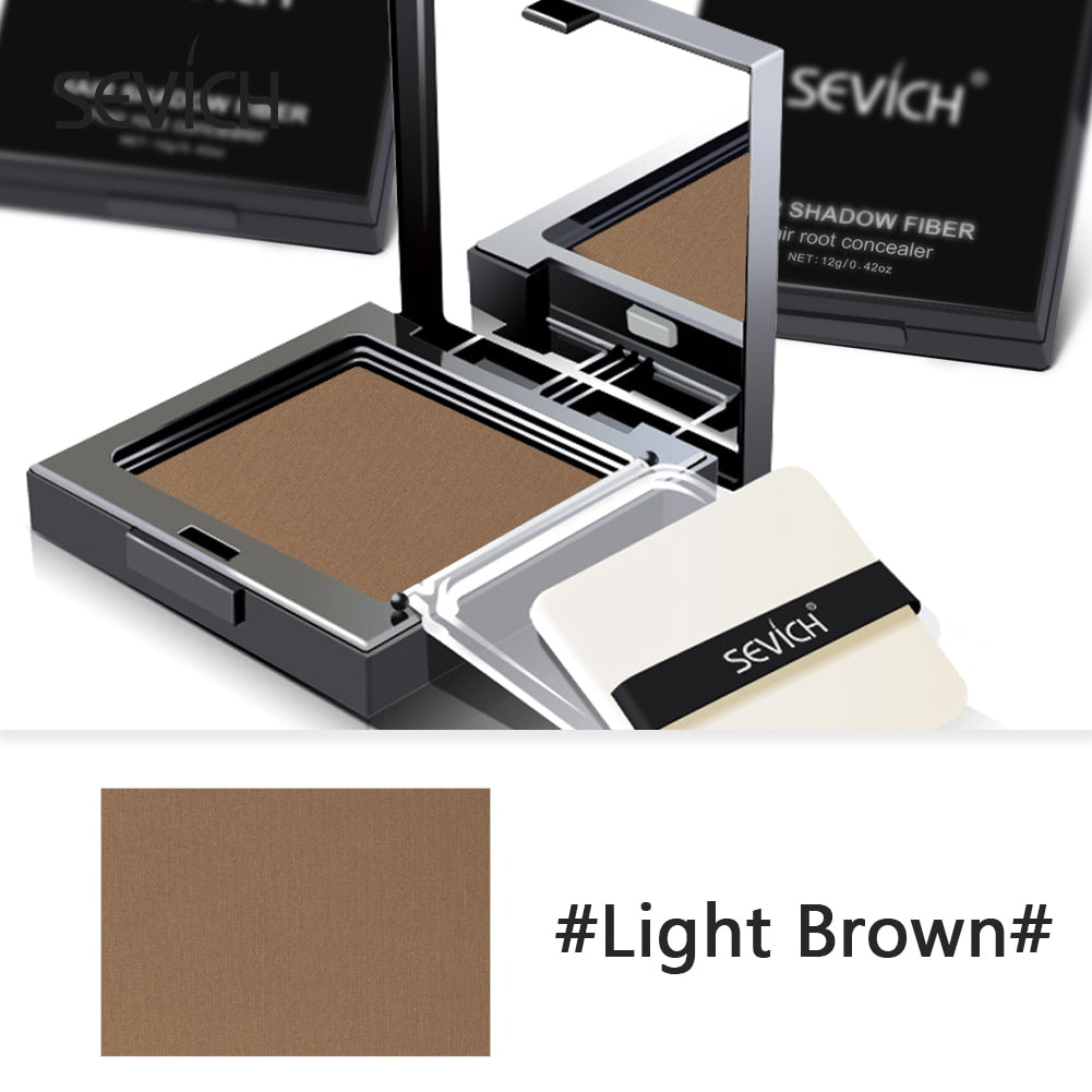 Sevich 12g Hair Line powder compact Waterproof Dark Brown Hair shadow Powder 3 Colors Hair Concealer Powder Instantly Cover Up.