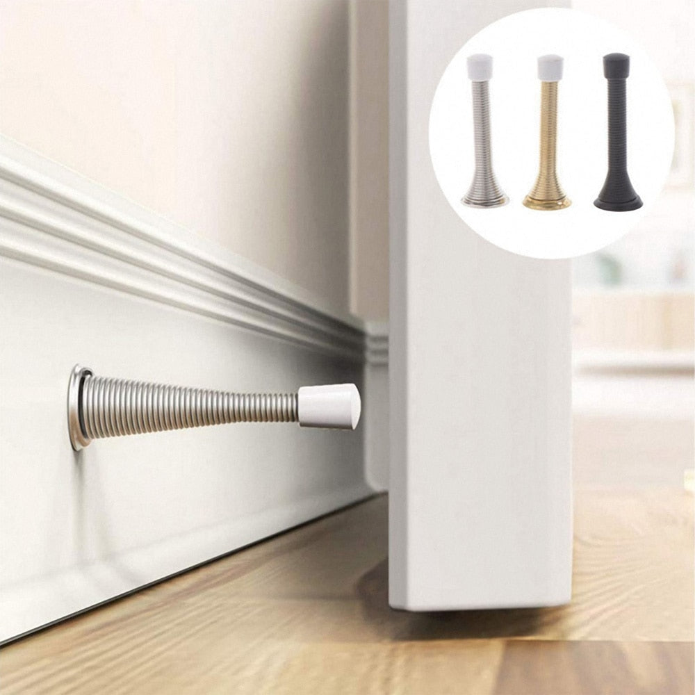 Mute Non-punch Silicone Door Stopper Touch Toilet Wall Absorption Door Plug Anti-bump Door Holder Gear Gate Resistance Door Stop.