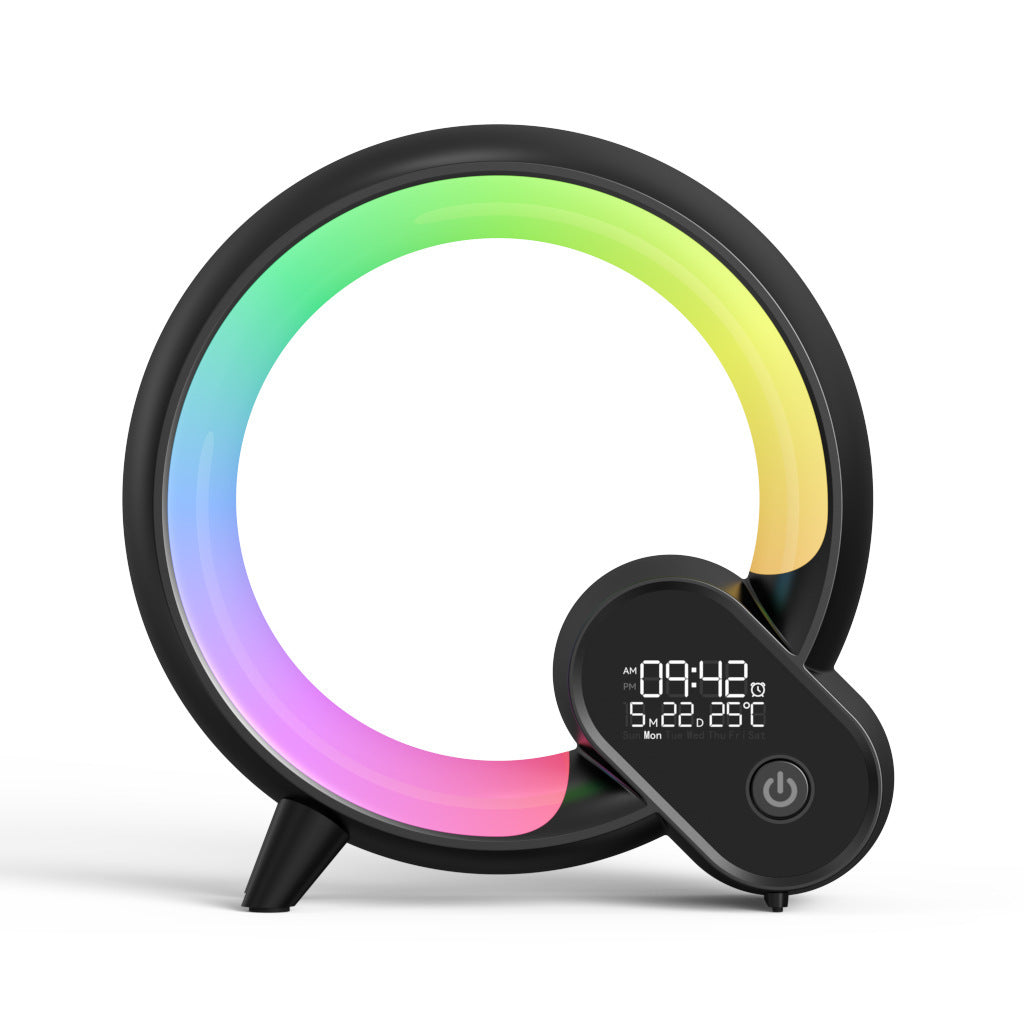 Q Light Analog Sunrise Digital Display Alarm Clock Bluetooth speaker Atmosphere Light | lights | Introducing the Creative Q Light Analog Sunrise Digital Display Alarm Clock with Bluetooth Audio and