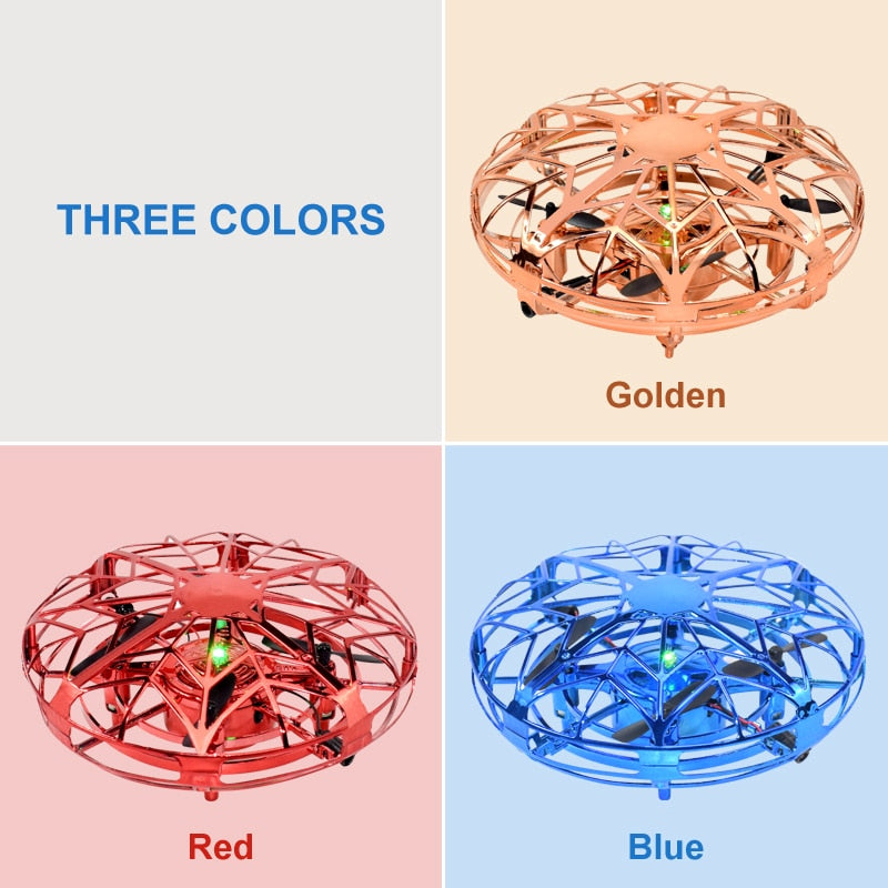 Mini UFO Drone Helicopter RC plane Hand Sensing Infrared Electric Quadcopter Induction Flying Ball for boy Kids RC Toys Gift.