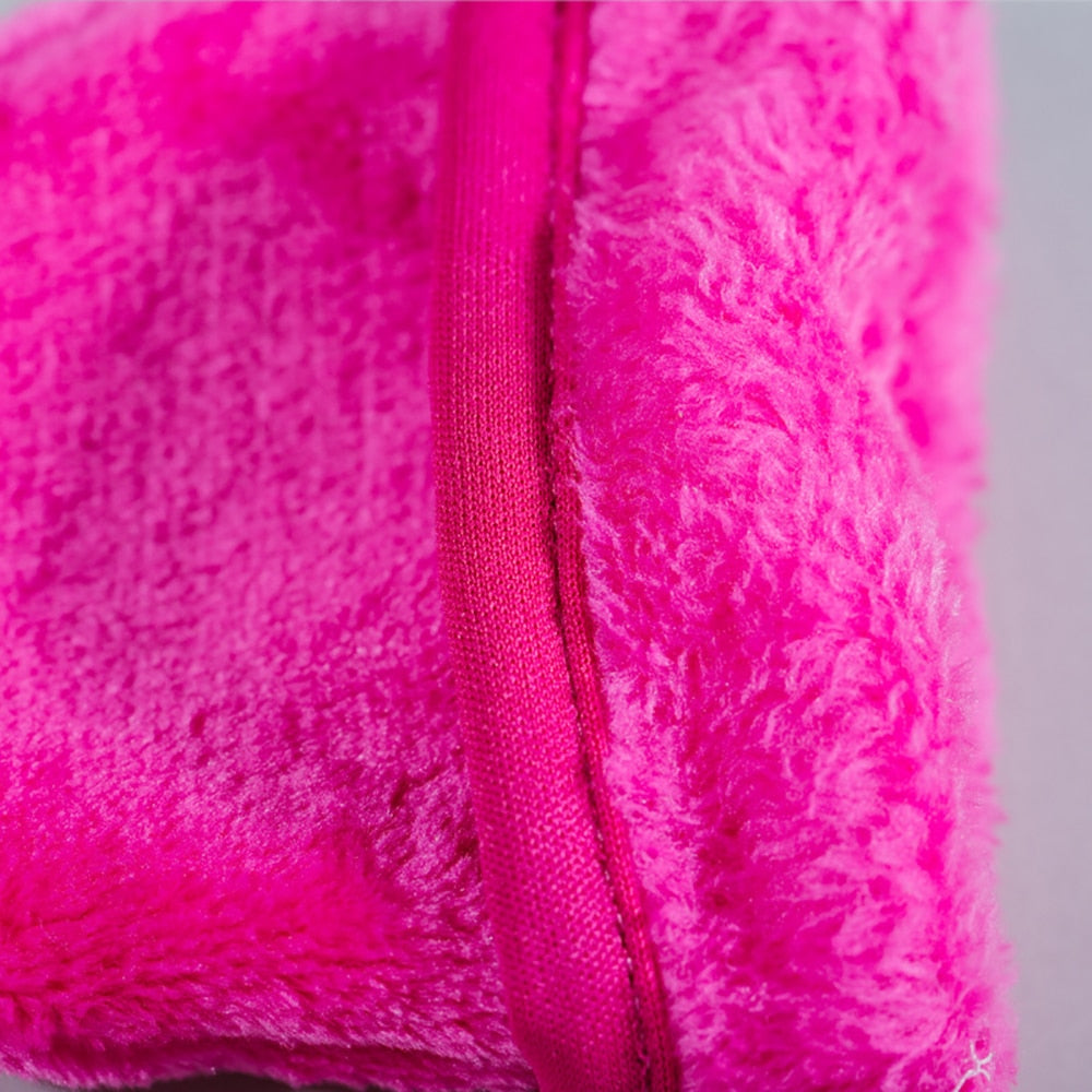 Reusable Makeup Remover Glove Microfiber Face Cleaning Glove Towel Soft Face Cleaner Pads Facial Deep Cleaning Skin Care Tools.