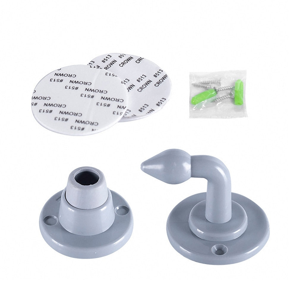 Mute Non-punch Silicone Door Stopper Touch Toilet Wall Absorption Door Plug Anti-bump Door Holder Gear Gate Resistance Door Stop.