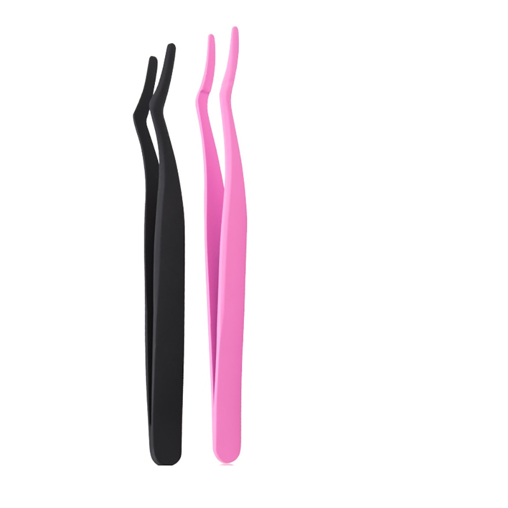 False Eyelash Tweezers False Eyelashes Applicator Stainless Steel Eyelash Extension Curler Nipper Clip Clamp Makeup Tools.