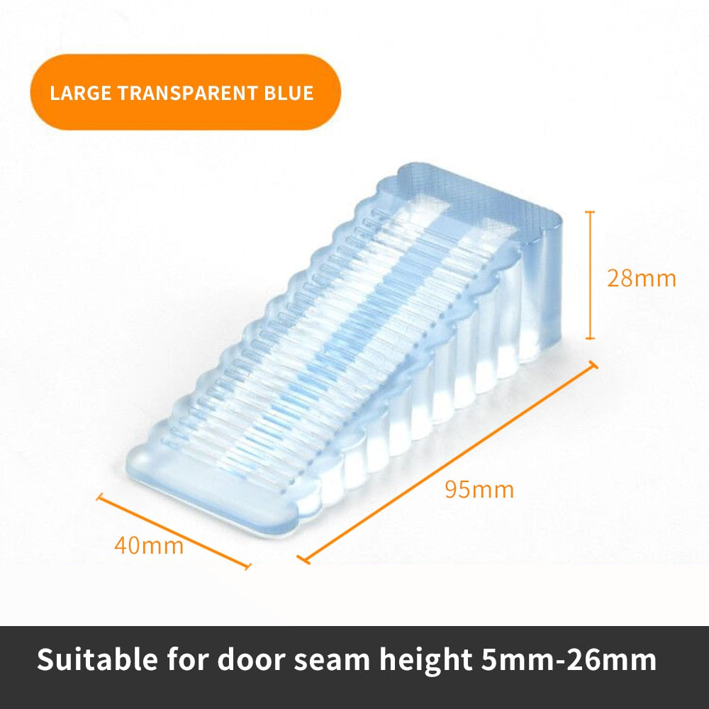 Mute Non-punch Silicone Door Stopper Touch Toilet Wall Absorption Door Plug Anti-bump Door Holder Gear Gate Resistance Door Stop.