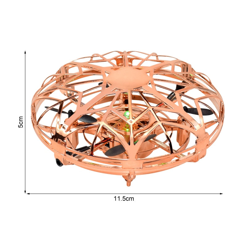 Mini UFO Drone Helicopter RC plane Hand Sensing Infrared Electric Quadcopter Induction Flying Ball for boy Kids RC Toys Gift.