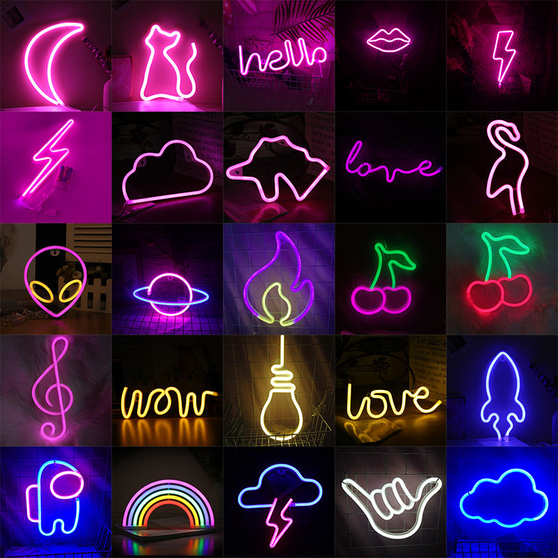 Note Neon Bar Room Decorative Lights.