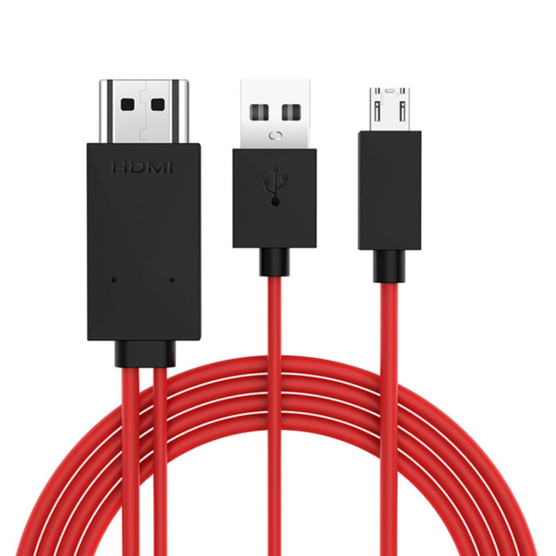 Mobile Phone To HDMI TV With Screen Cable Micro Usb Android Phone Adapter Plug And Play.