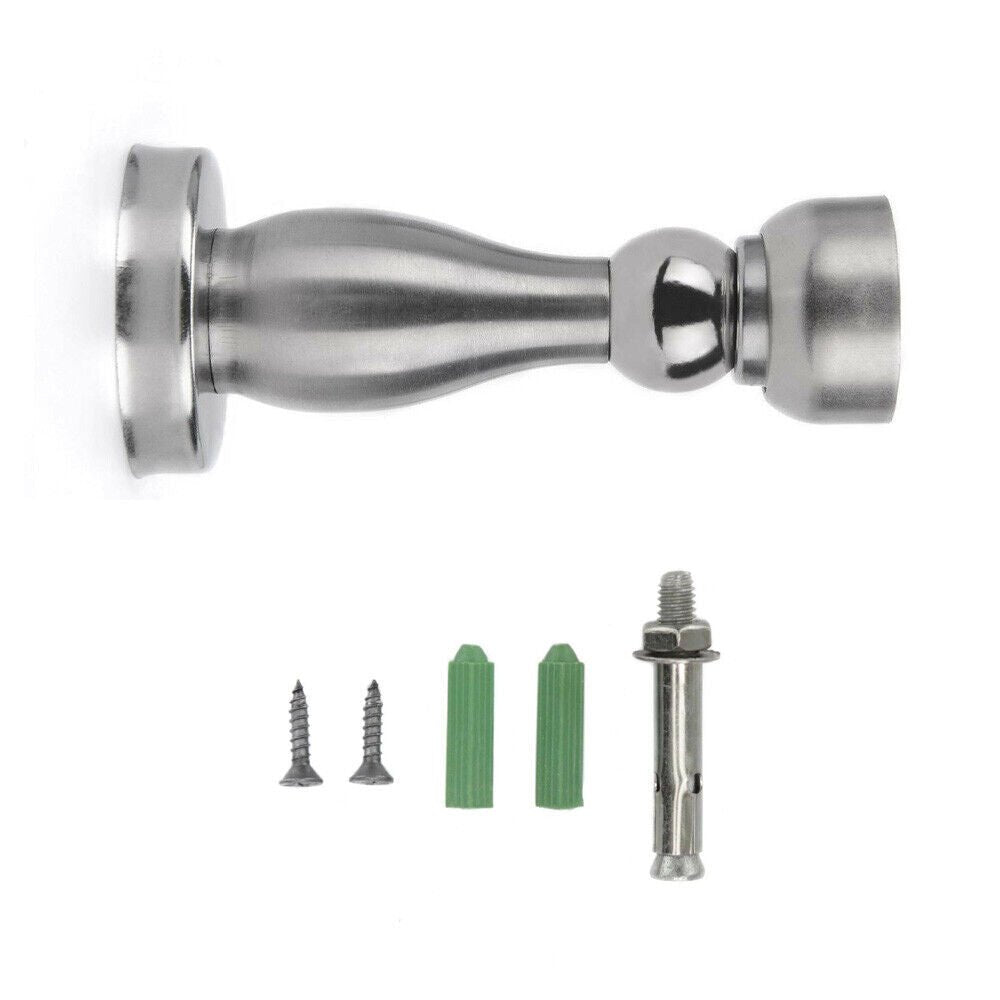 4x Magnetic Door Stops Buffer Wedge Stop Holder Metal Stopper Stainless Steel UK | Magnetic Door Stops |
Description:
1. The wall mounted door stop is made from stainless steel, wall mounted.WORKS ON