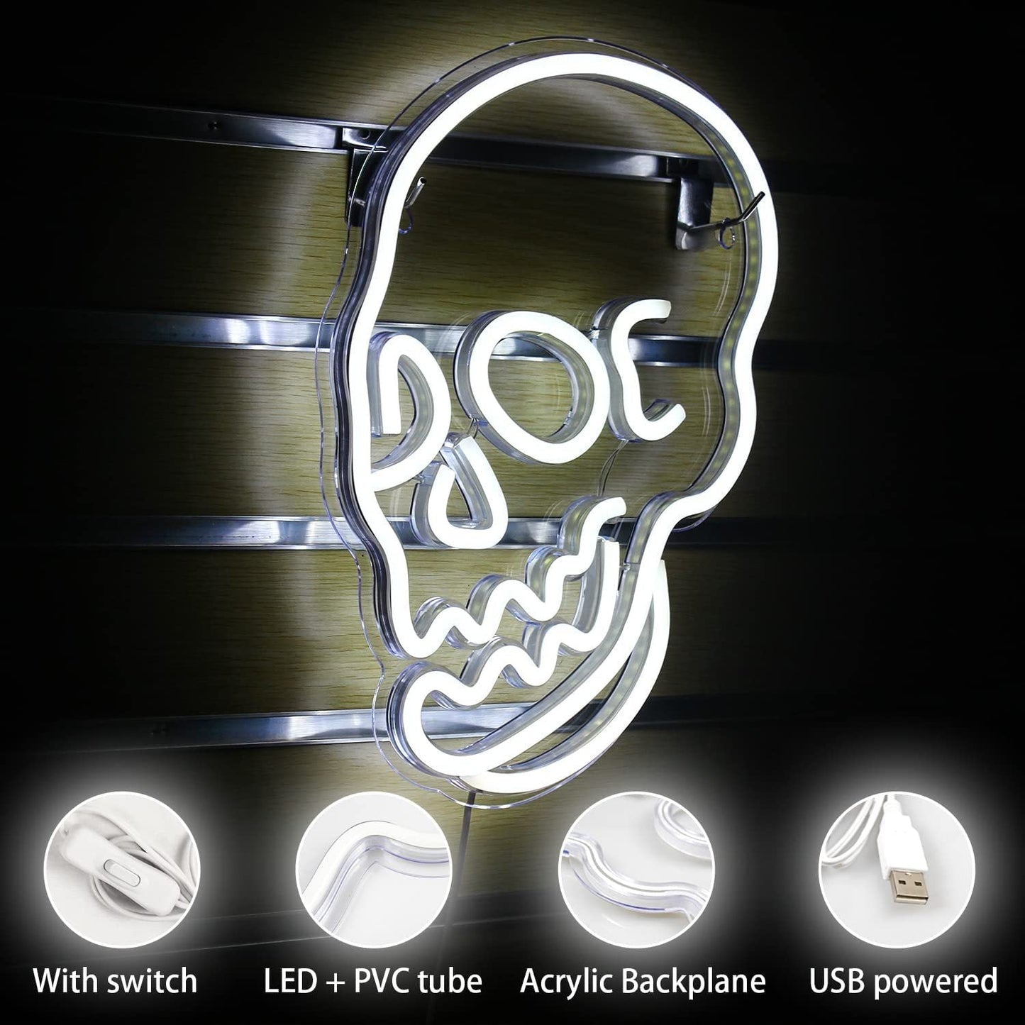 Halloween Decoration LED Neon Skull | Halloween Decoration LED Neon Skull |
Product information:
Power: 5V
Input voltage: ≤ 36
Shell material: PVC
Light color: