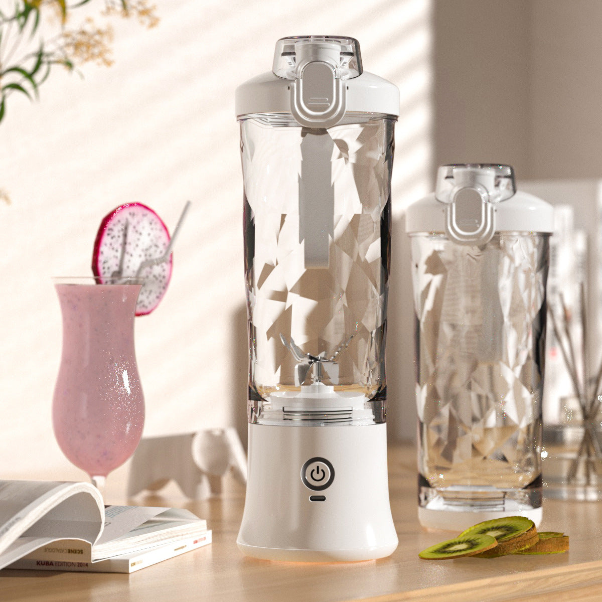 Portable Blender Juicer Personal Size Blender For Shakes And Smoothies With 6 Blade Mini Blender Kitchen Gadgets.