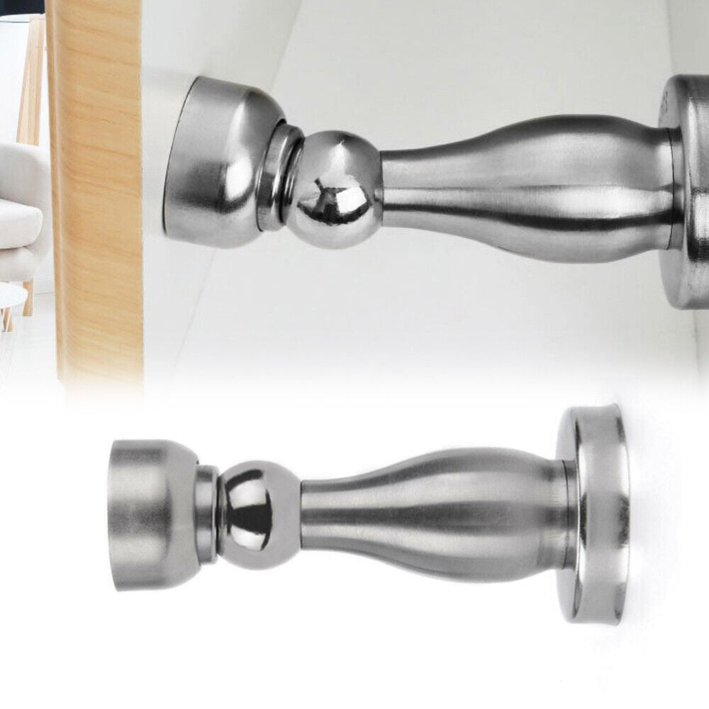 4x Magnetic Door Stops Buffer Wedge Stop Holder Metal Stopper Stainless Steel UK | Magnetic Door Stops |
Description:
1. The wall mounted door stop is made from stainless steel, wall mounted.WORKS ON