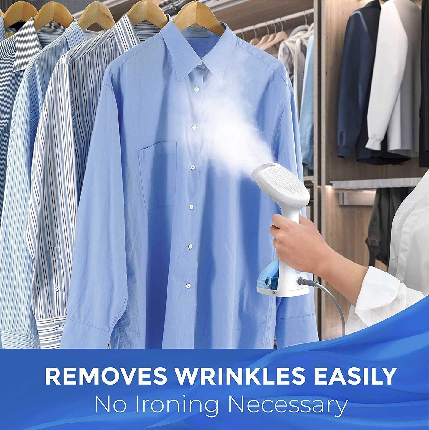 Clothes Steamer - Fast Heat Up, Portable & Travel-Friendly UK