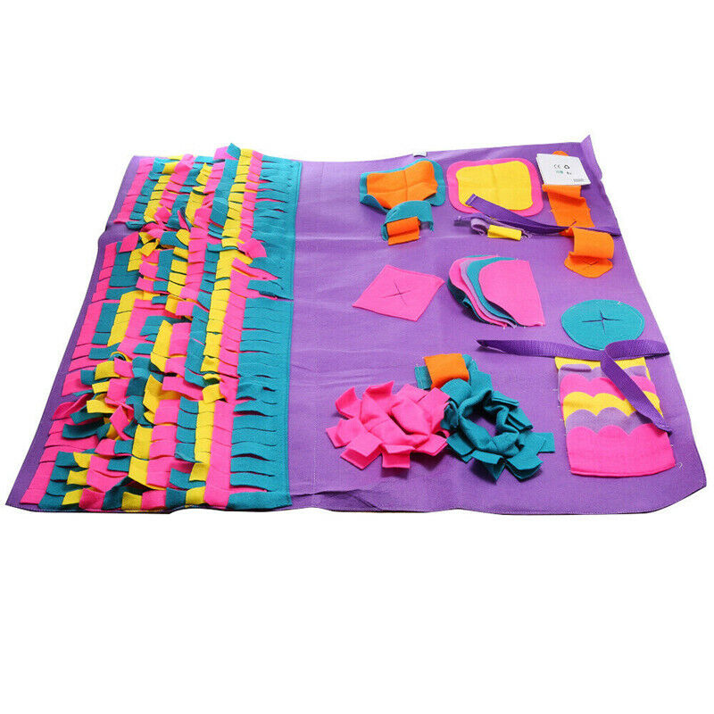 Large 90x90cm Washable Dog Snuffle Mat Sniffing Training Pad Pet Puzzle Play Toy