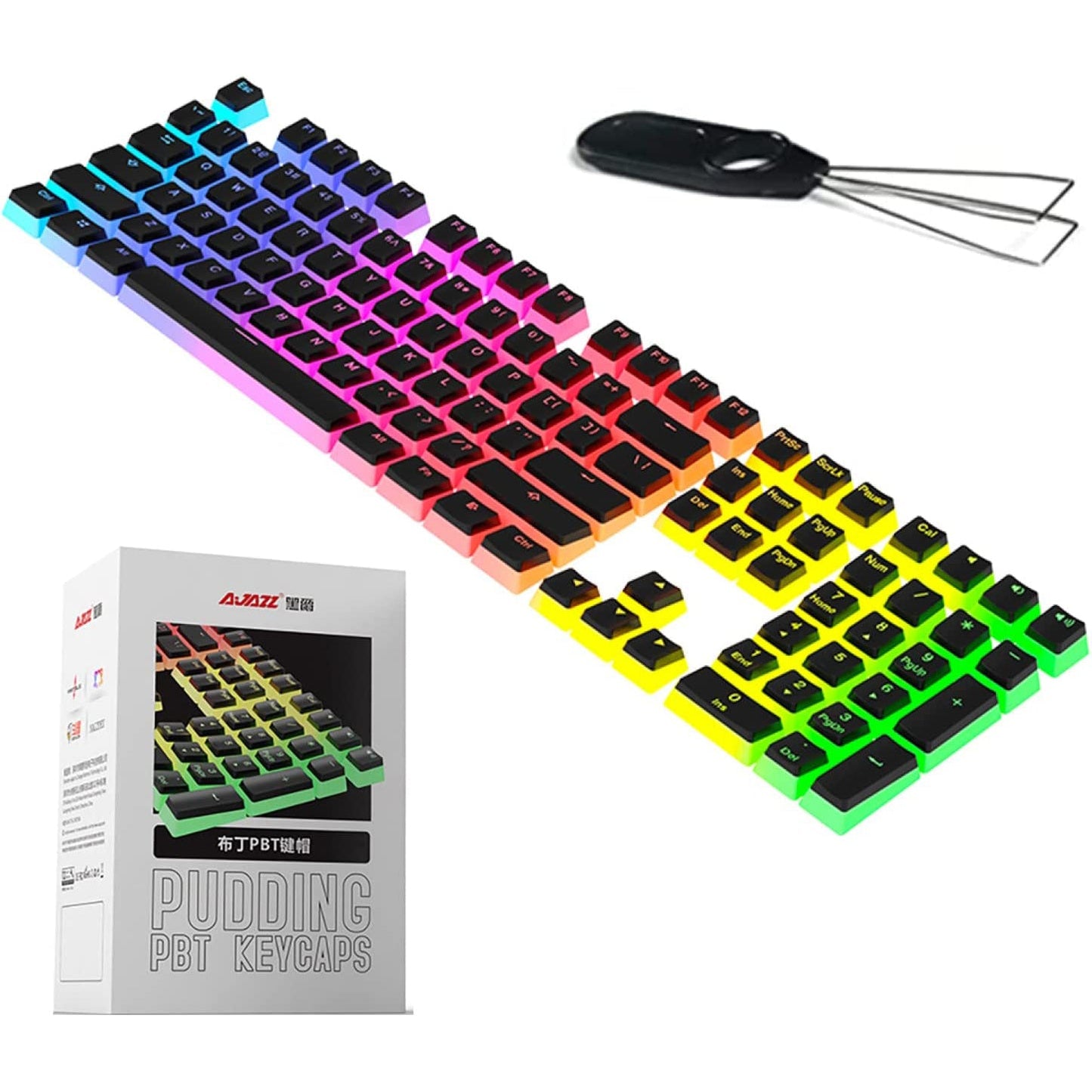 Pudding Keycap Set for Mechanical Keyboards