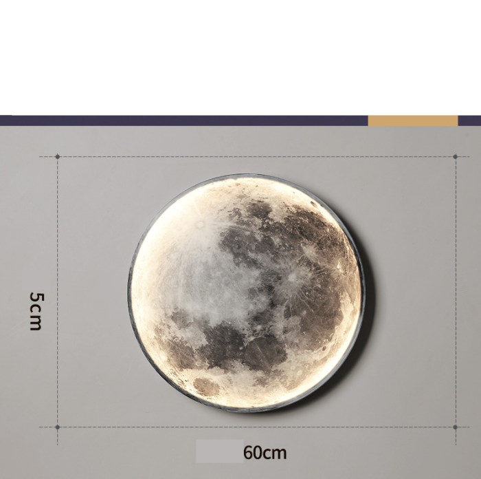 Moon LED Wall Light For Bedroom Kid's Room Foyer Living Room Coffee Bar Aisle Hallway Gallery Studyroom Loft Indoor Home Lights.