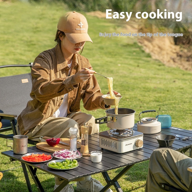 Portable Gas Stove for Elegant Outdoor Dining Experiences