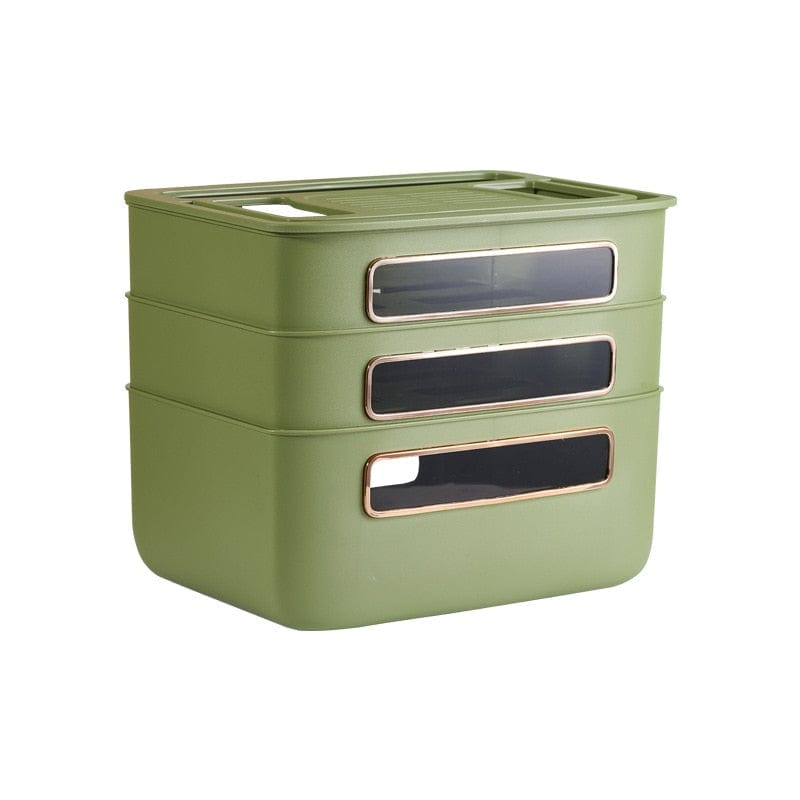 Cable Organizer Box | Your desk doesn’t have to be an eyesore any longer thanks to the Cable Organizer Box. This stylish