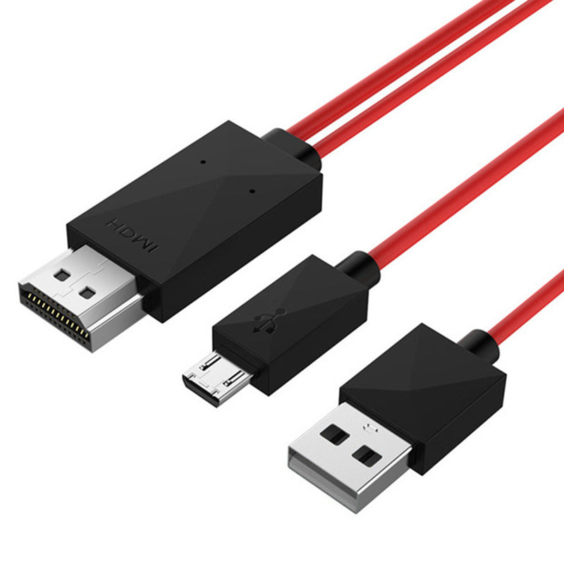 Mobile Phone To HDMI TV With Screen Cable Micro Usb Android Phone Adapter Plug And Play.