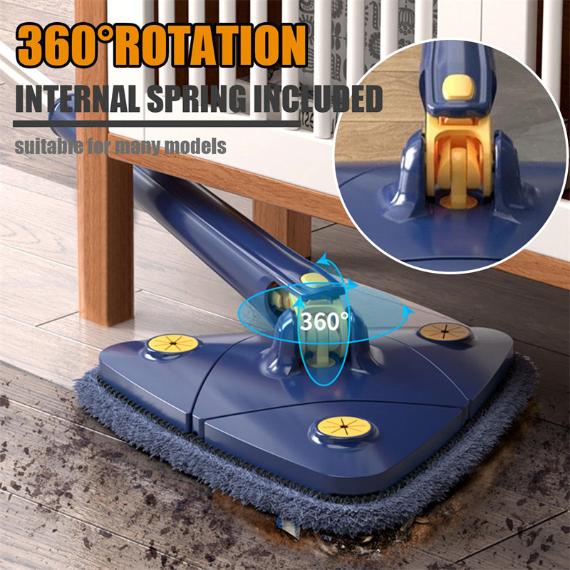 Extendable Triangle Mop 360 Rotatable Adjustable 110 Cm Cleaning Mop For Tub Tile Floor Wall Cleaning Mop Deep Cleaning Mop.