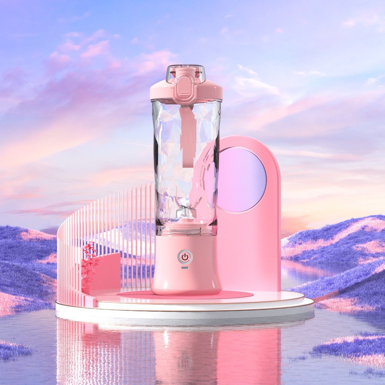 Portable Blender Juicer Personal Size Blender For Shakes And Smoothies With 6 Blade Mini Blender Kitchen Gadgets.