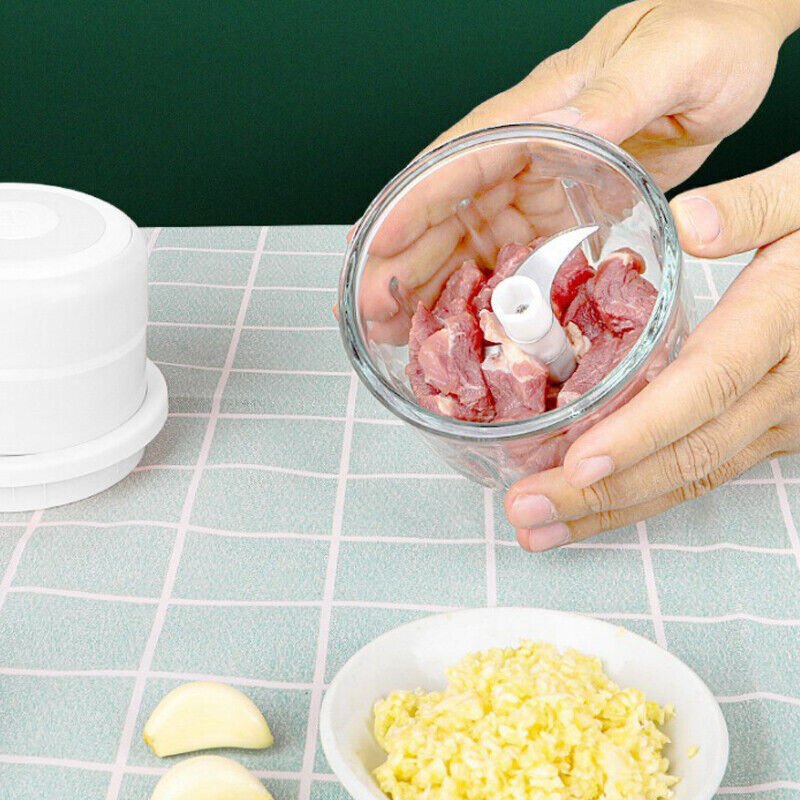 250ML Electric Garlic Food Chopper Vegetable Chopper Grinder Blender Crusher | chopper |
Features:
The stainless steel blade is durable, strong and can be cut efficiently.
Powerful