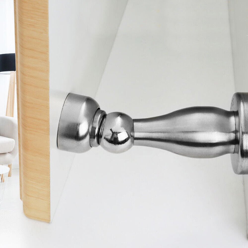 4x Magnetic Door Stops Buffer Wedge Stop Holder Metal Stopper Stainless Steel UK | Magnetic Door Stops |
Description:
1. The wall mounted door stop is made from stainless steel, wall mounted.WORKS ON