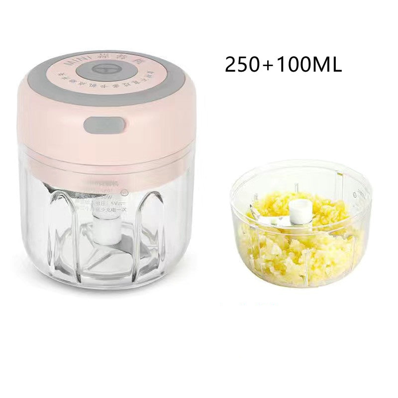 Mini Electric Garlic Chopper USB Charging Ginger Masher Machine Sturdy Durable Chili Vegetable Crusher Kitchen Tool.
