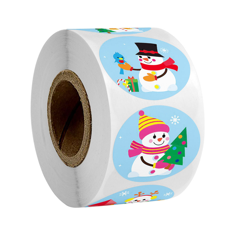 Christmas decoration snowman sticker labels | office | Introducing our exquisite Christmas Holiday Decoration Gift Series Sticker Labels, the perfect addit