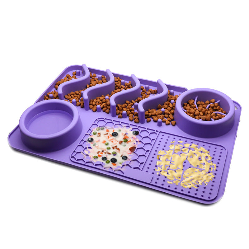 Dog Silicone Licking Pad Pet Licking Mat Silicone Smelling Mat Multifunctional Food Bowl Pets Supplies | dog feeder | Introducing the Dog Silicone Licking Pad Pet Licking Mat Silicone Smelling Mat - a multifunctional f