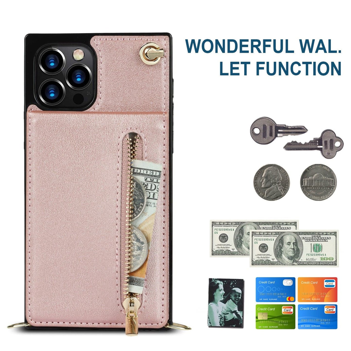 Zipper Phone Case Phone Case Crossbody.