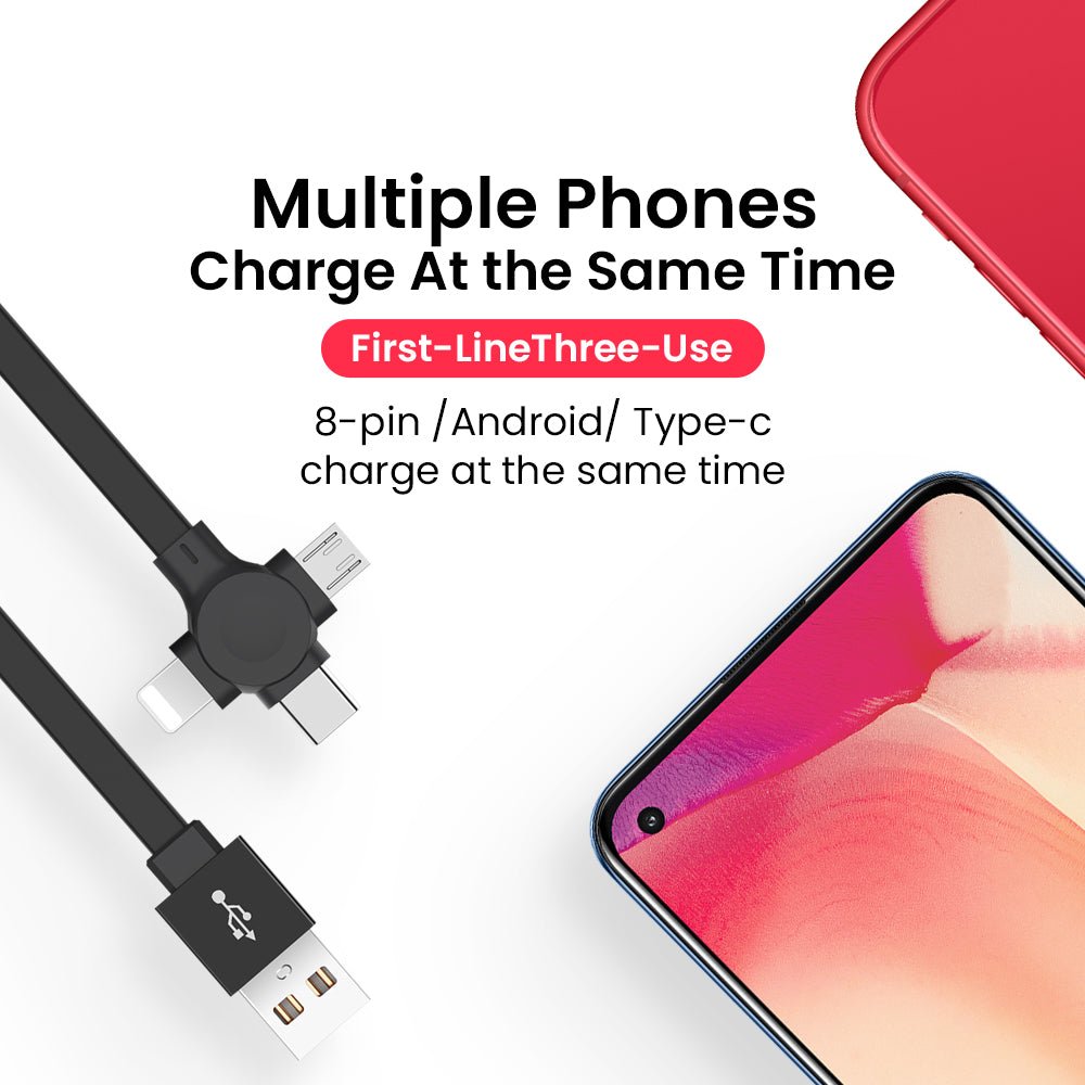 4 In 1 Retractable USB Cable Creative Macaron Type C Micro Cable For I Phone With Phone Stand Charging Data Cable Line Storage Box | cables |
Overview:
Retractable 3 in 1 Cable is very easy to fold and place in your handbag, laptop bag,