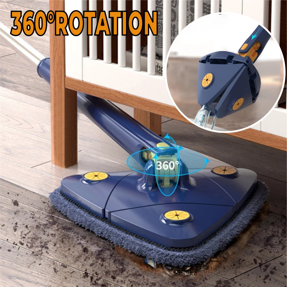 Extendable Triangle Mop 360 Rotatable Adjustable 110 Cm Cleaning Mop For Tub Tile Floor Wall Cleaning Mop Deep Cleaning Mop.