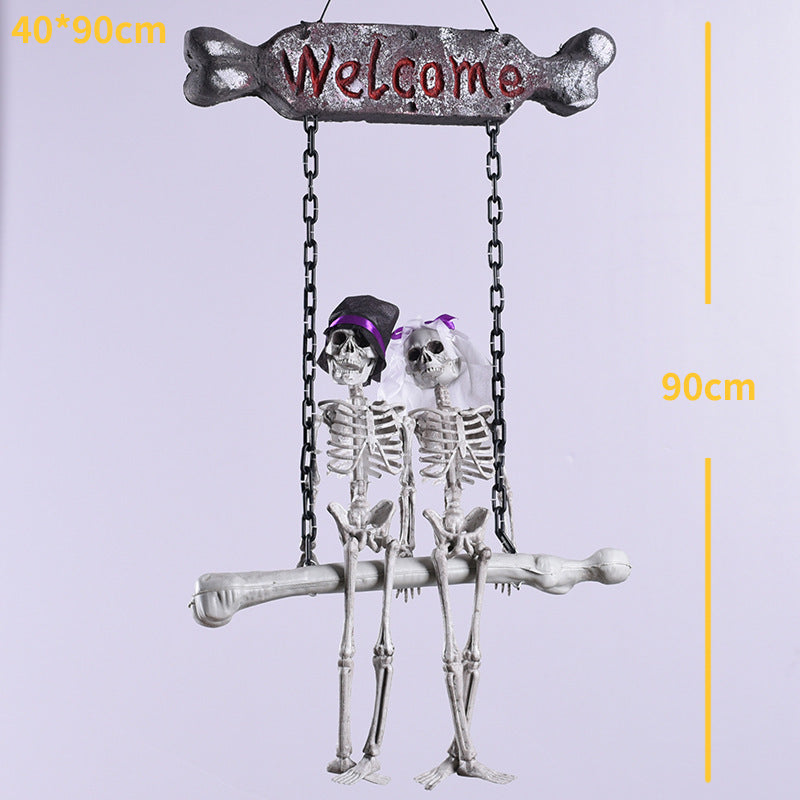 door plate pendant halloween 2023 party decoration - 0