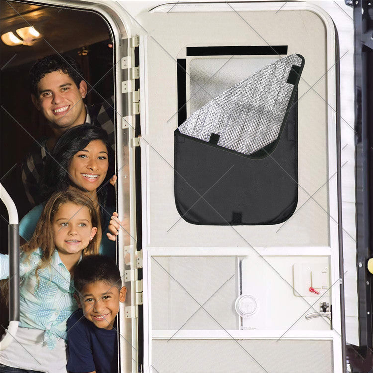 Outdoor Travel RV Privacy Cover Spring And Summer Sunscreen RV Door And Window Sunshade.