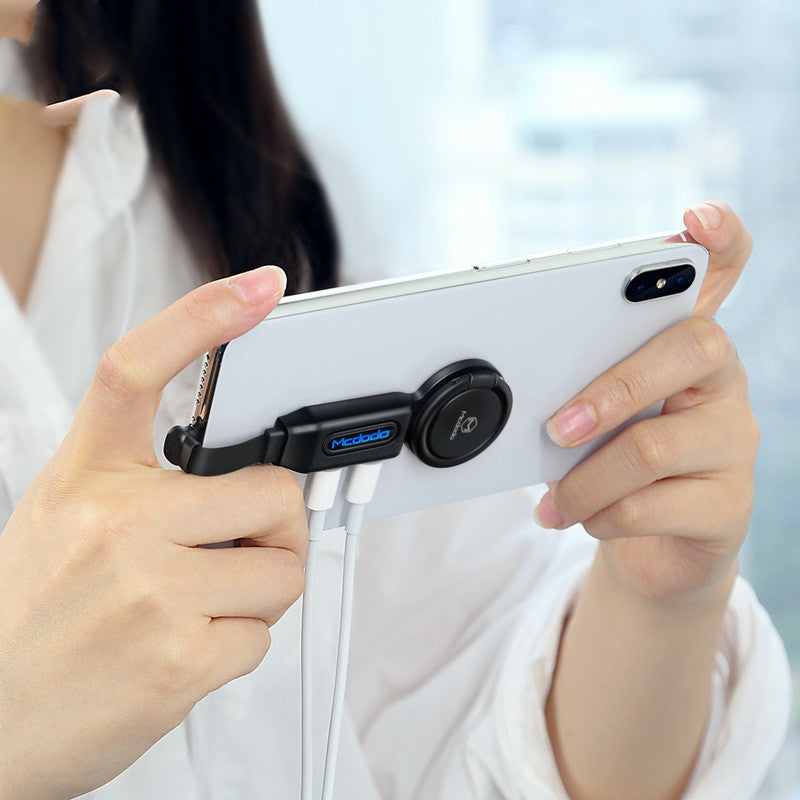 Headphone Frequency Adapter Cable For Charging And Listening To Songs.