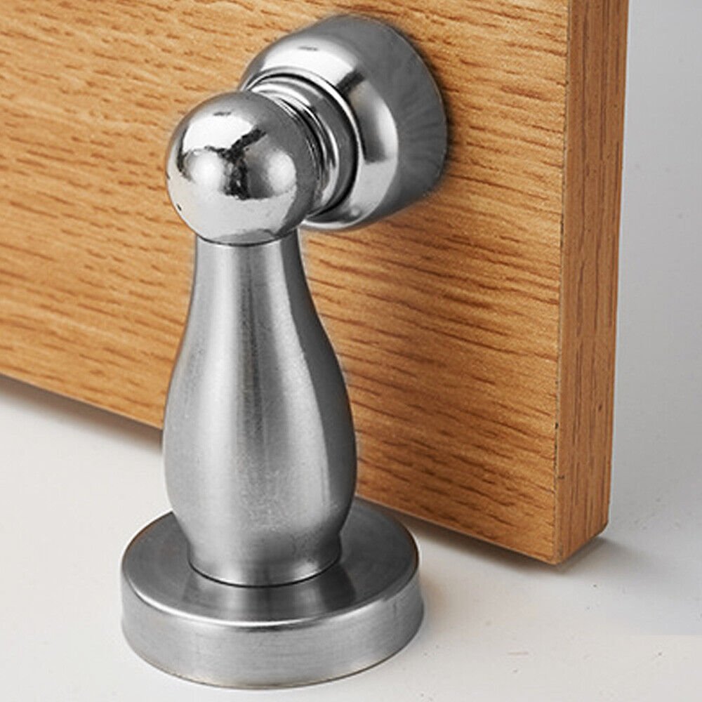 4x Magnetic Door Stops Buffer Wedge Stop Holder Metal Stopper Stainless Steel UK | Magnetic Door Stops |
Description:
1. The wall mounted door stop is made from stainless steel, wall mounted.WORKS ON
