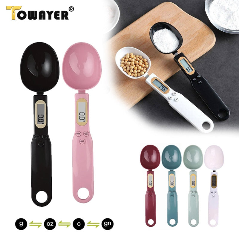 Precision Pro Digital Kitchen Scale | Introducing the Weight Measuring Spoon LCD Digital Kitchen Scale, the ultimate kitchen companion for