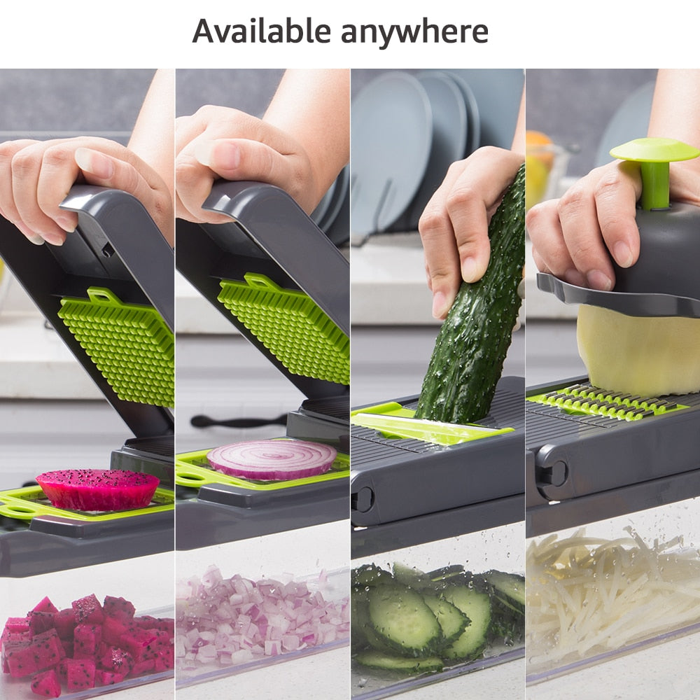 vegetable cutter multifunctional Slicer Fruit Potato Peeler Carrot Grater Kitchen accessories basket vegetable slicer.