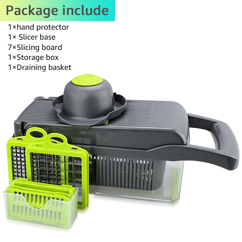 vegetable cutter multifunctional Slicer Fruit Potato Peeler Carrot Grater Kitchen accessories basket vegetable slicer.
