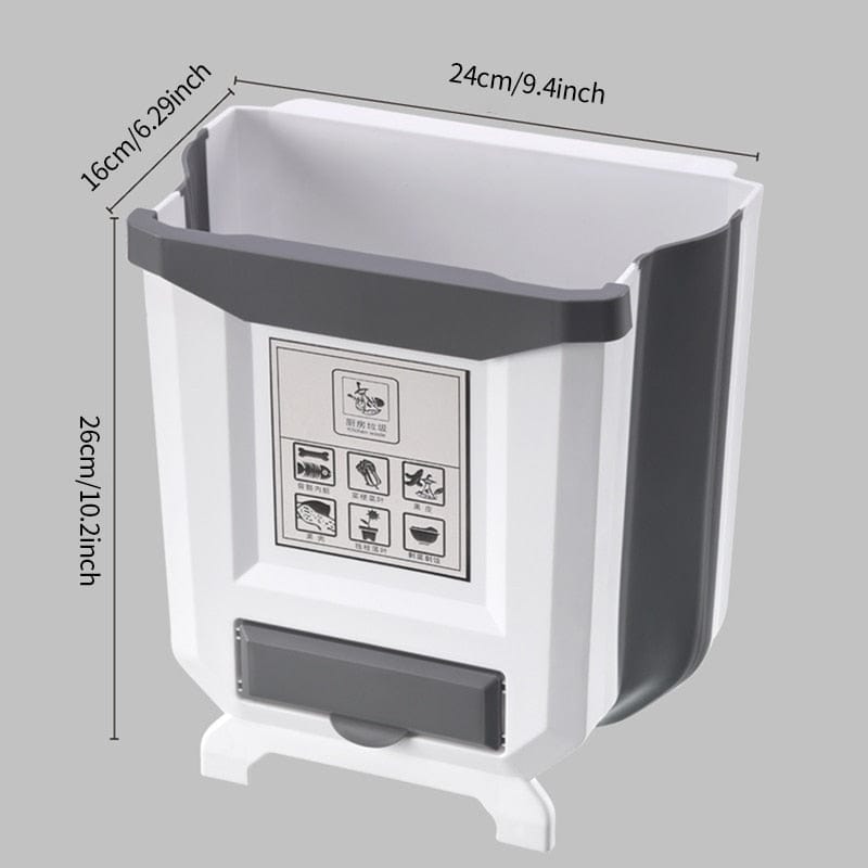 Foldable Kitchen Trash Can | Introducing our innovative Foldable Kitchen Trash Can, the ultimate solution for keeping your kitche