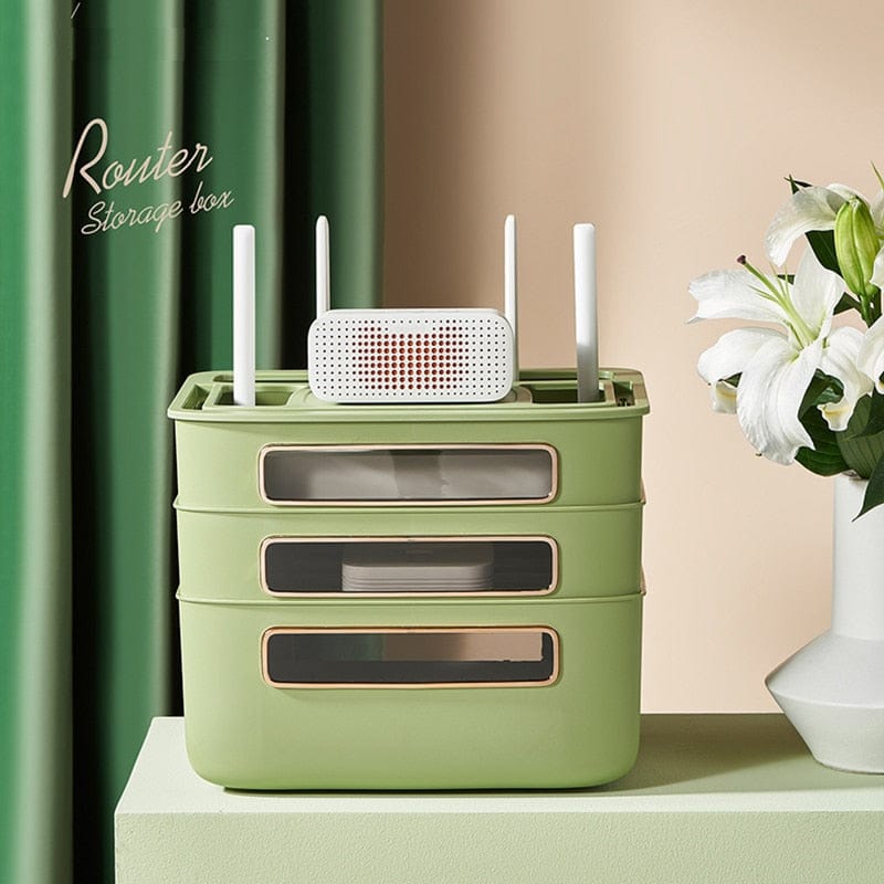 Cable Organizer Box | Your desk doesn’t have to be an eyesore any longer thanks to the Cable Organizer Box. This stylish