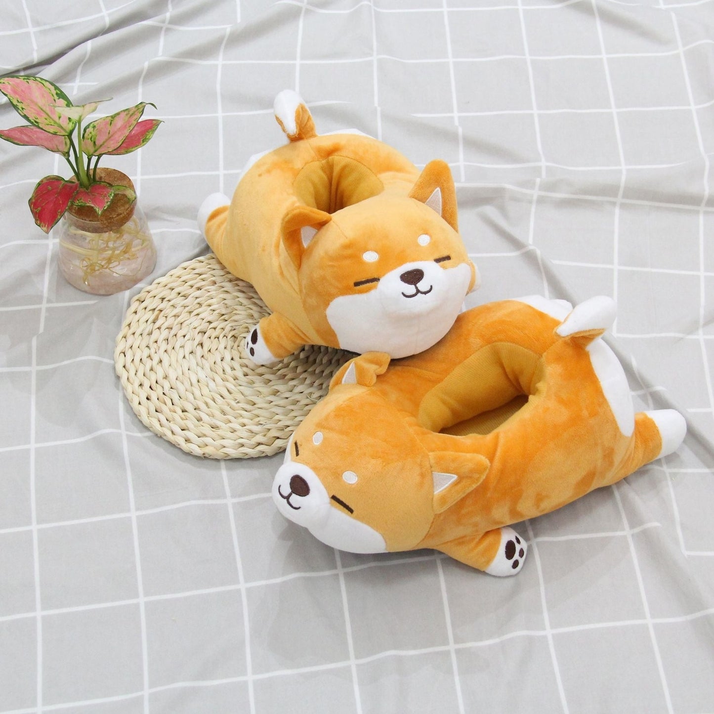 Puppy Home Plush Slippers | Treat your feet to something extra special with these Puppy Home Plush Slippers! These slippers are