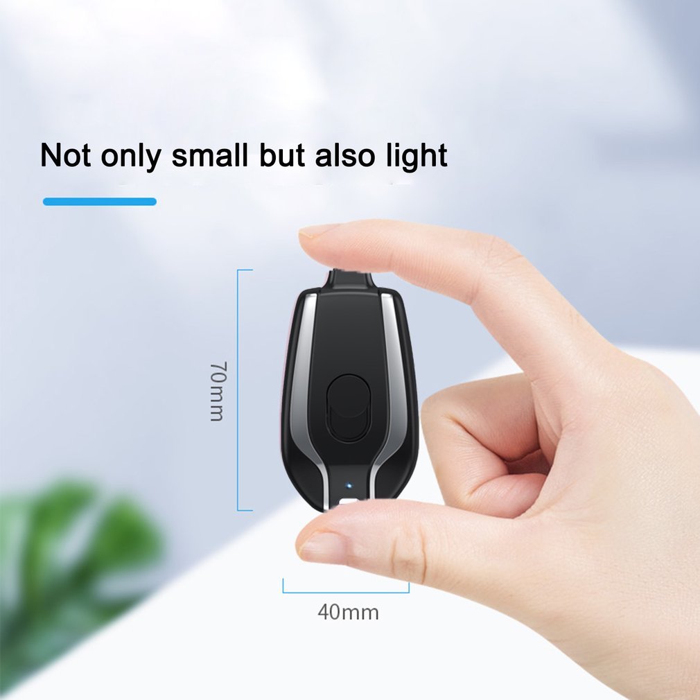 1500mAh Mini Power Emergency Pod Keychain Charger With Type-C Ultra-Compact Mini Battery Pack Fast Charging Backup Power Bank | phone charger |  
Introducing our 1500mAh Mini Power Emergency Pod Keychain Charger, the ultimate solution for keep