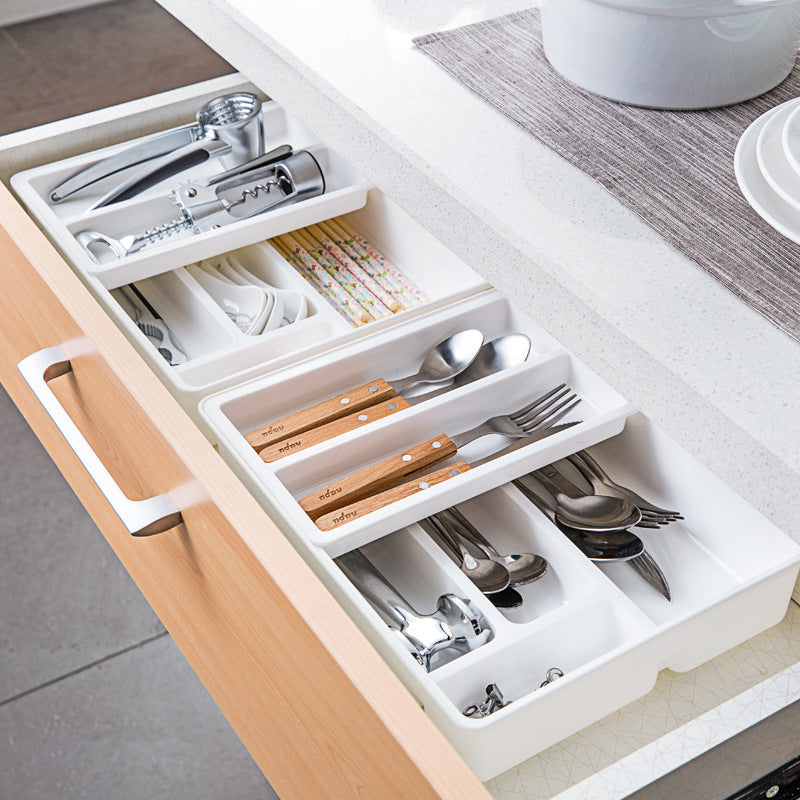 Desk drawer storage box.