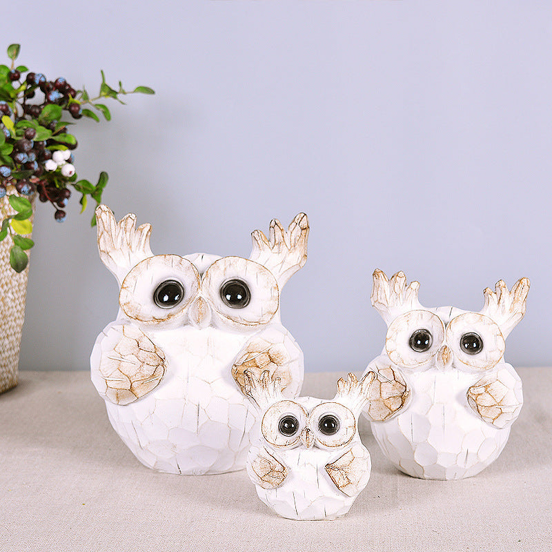 Owl Auspicious Animal Home Decoration Resin Crafts Home Decoration.