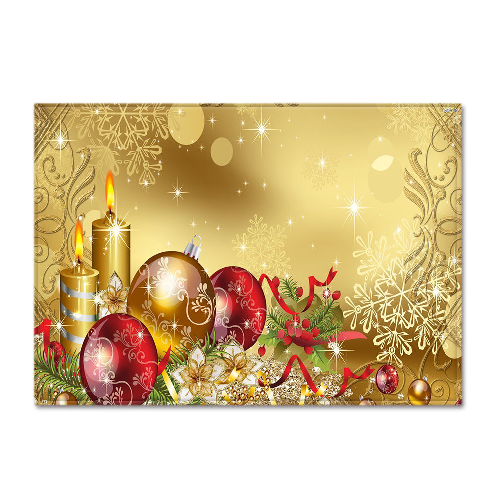 Christmas Living Room Floor Mat Bedroom Dining Room Carpet.