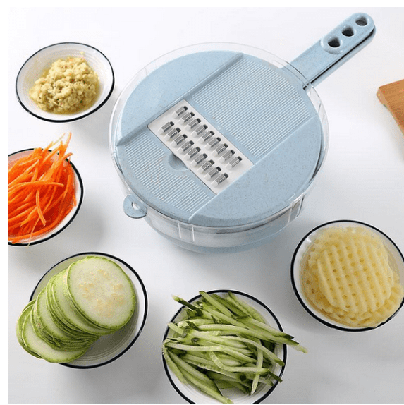 8 In 1 Mandoline Slicer Vegetable Slicer Potato Peeler Carrot Onion Grater With Strainer Vegetable Cutter Kitchen Accessories | kitchen utensils | 
 Overview:
 
 This hand-held slicer made from Food-Grade stainless steel &amp; BPA-Free plastic off