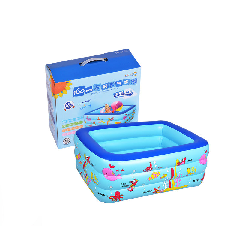 Family Outdoor Children's Inflatable Water Play Pool.