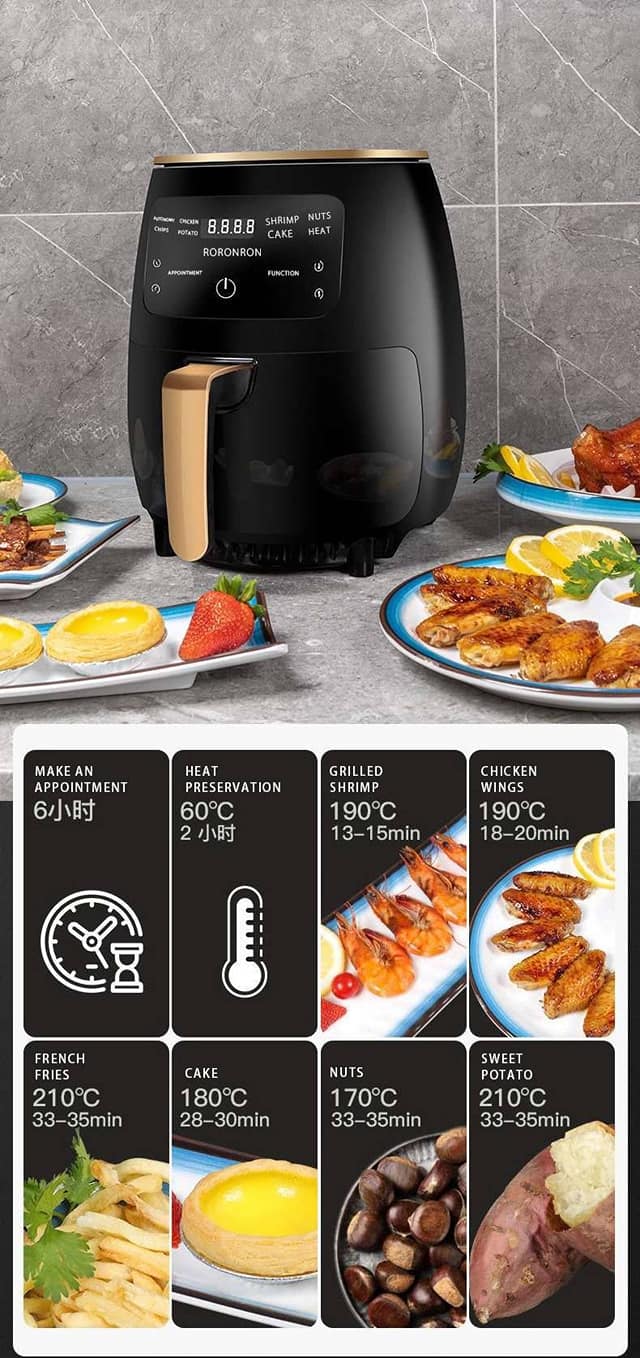air fryer smart touch home electric fryer healthy cooking - 5