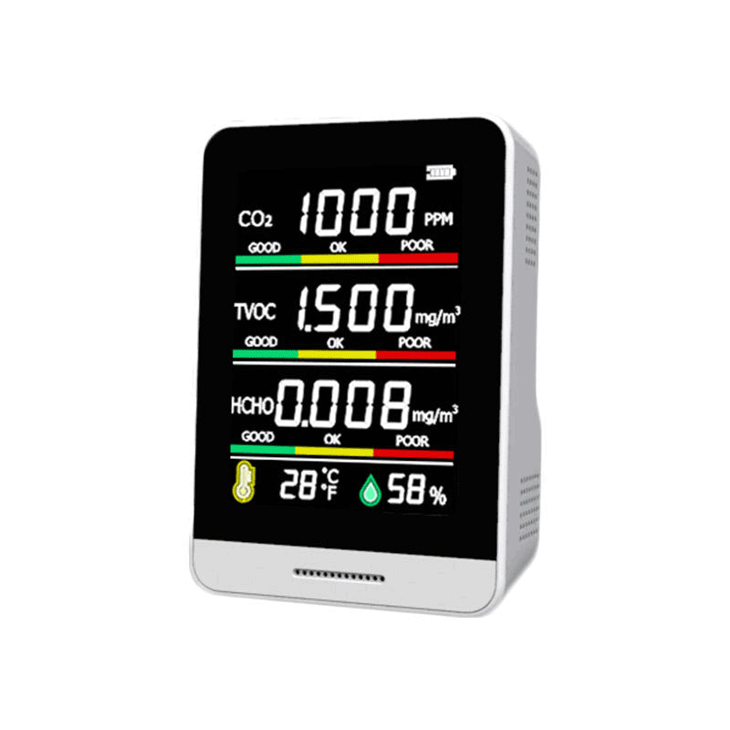 Portable Air Quality Detector Temperature Hygrometer.